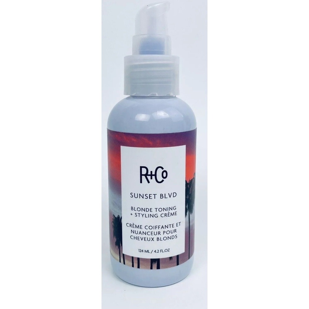 R+CO SUNSET BLVD Blonde Toning Styling Creme ~ Vegan ~ Gluten Free ~ 4.2 fl. oz.